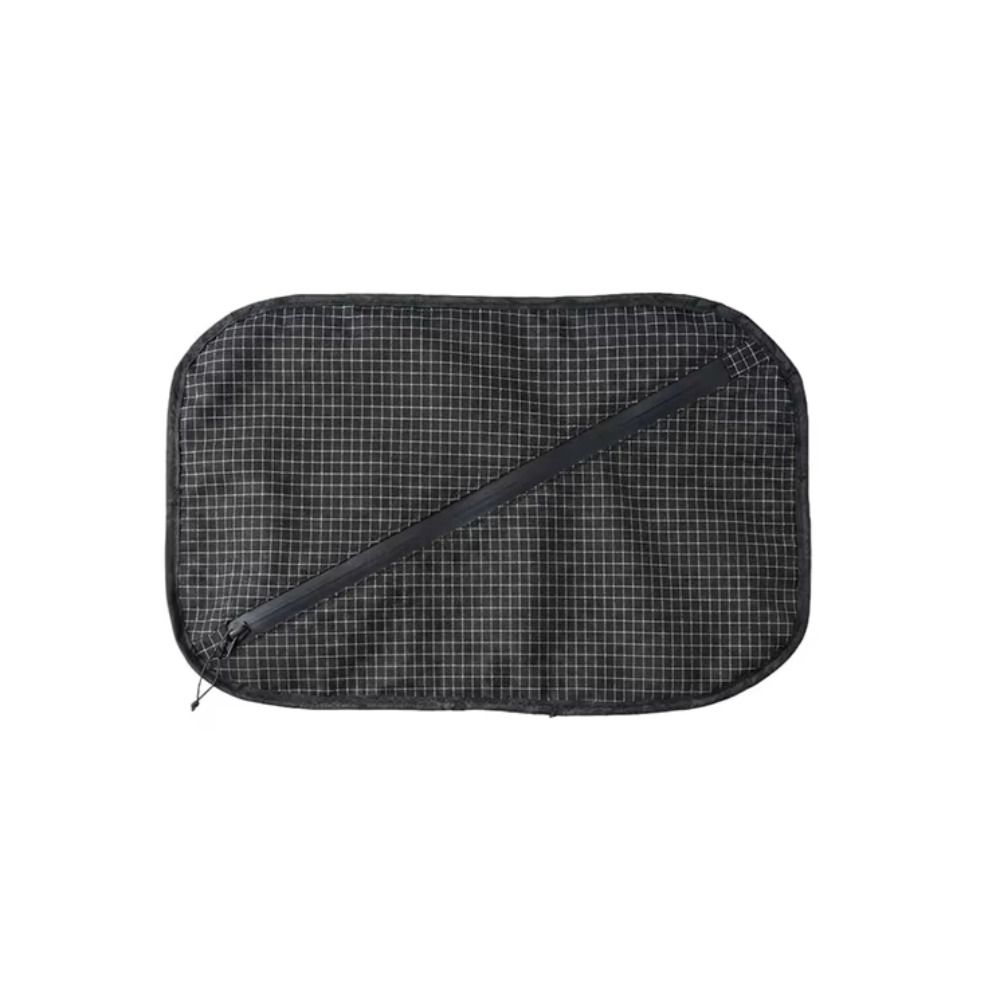 Camp Pillow Compressible - Weiche 2-in-1-Kissen-Aufbewahrungstasche, Retro-Farbgittermuster, Camping-Kopfstütze, ultraleicht, multifunktionale