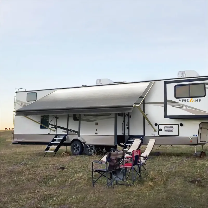 Outdoor Camp - Awnlux Manuell Gesteuertes Wirtschaftliches Vordach für