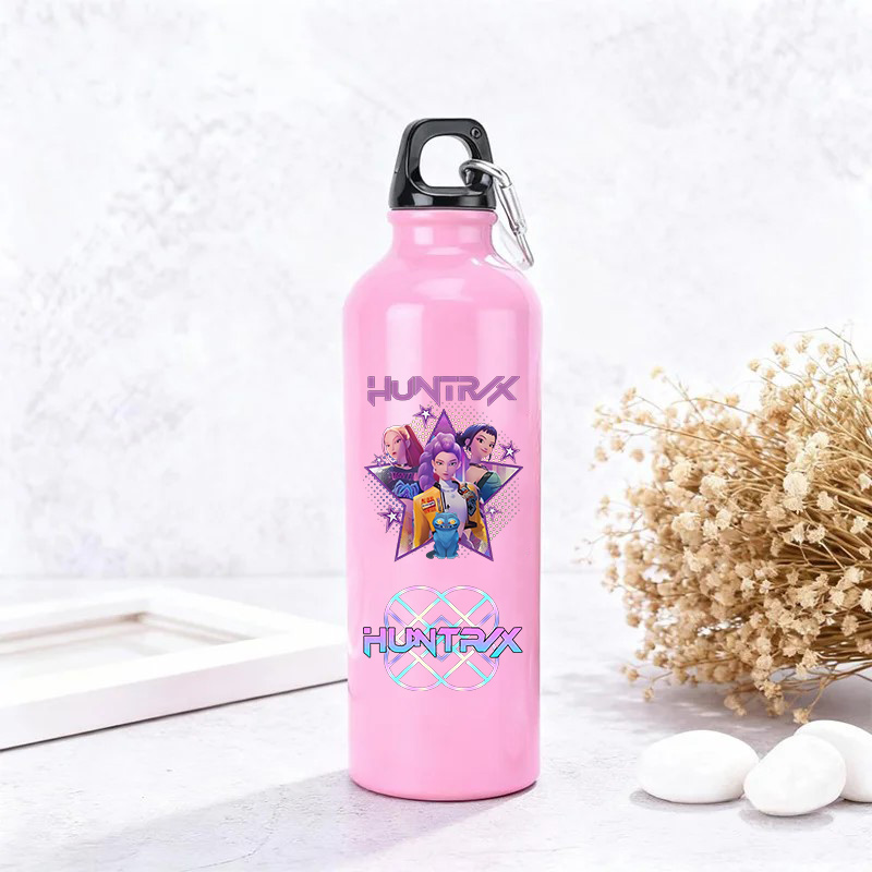 Outdoor Camping Water Tank - Anime-Figur Aluminium-Wasserflasche Outdoor-Fahrrad-Sporttrinkflasche Auslaufsichere Wasserkanne für