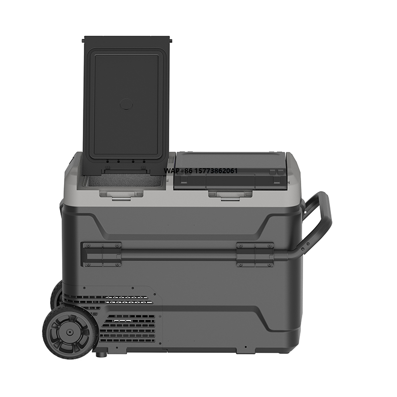 Outdoor Camping Zone - Zweizonen-Mini-Bar-Kühlschrank, AC 110–220 V/DC, 12/24 V,