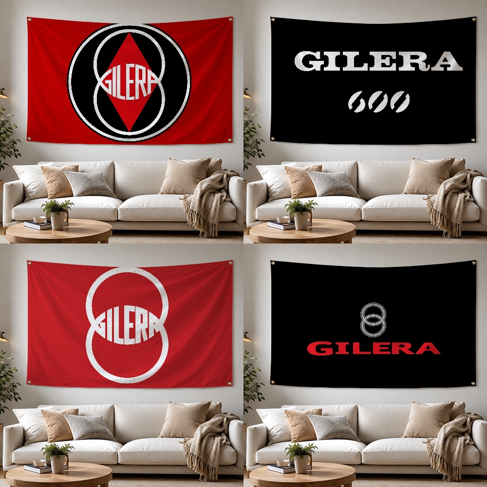 Outdoor Camping Brands - G-Gilera Moto Brand Outdoor-Flagge für Zuhause,