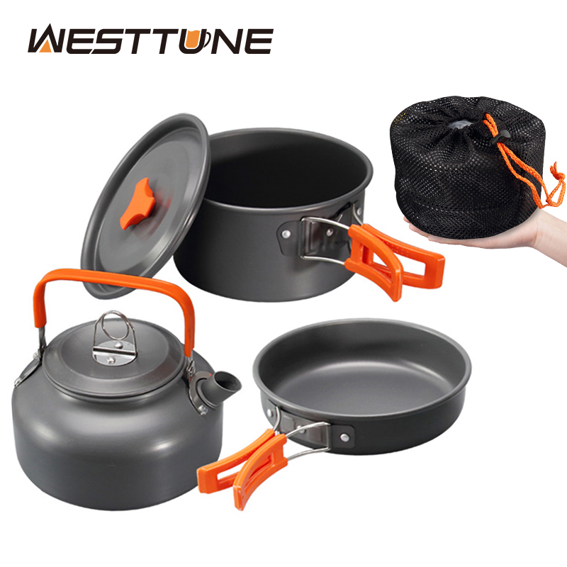 Outdoor Camping Kitchen Table - WESTTUNE Camping-Kochgeschirr-Set, Aluminium, für den Außenbereich,