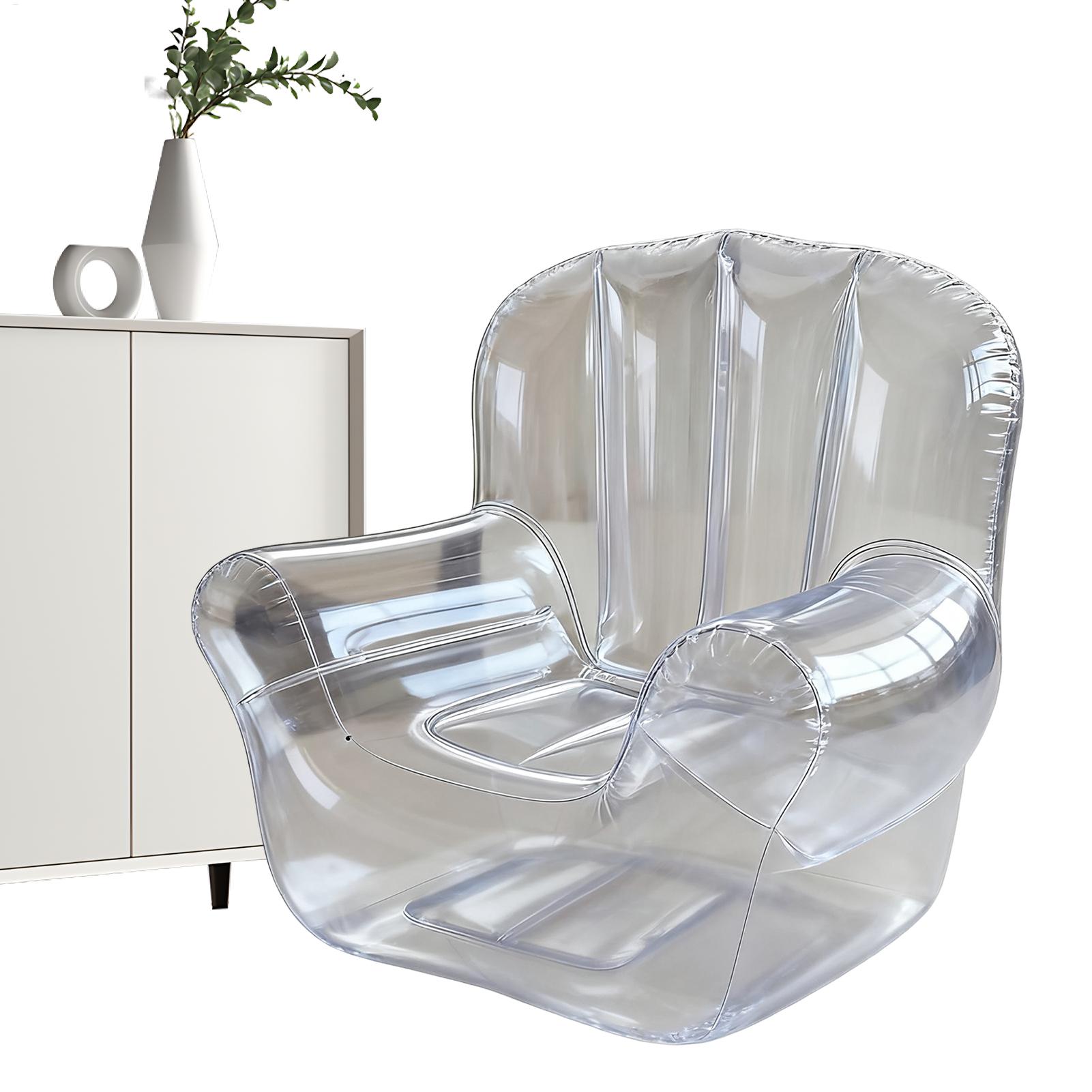 Outdoor Camping Recliner - Verdicktes transparentes Sofa, PVC-aufblasbares Sofa, Camping,