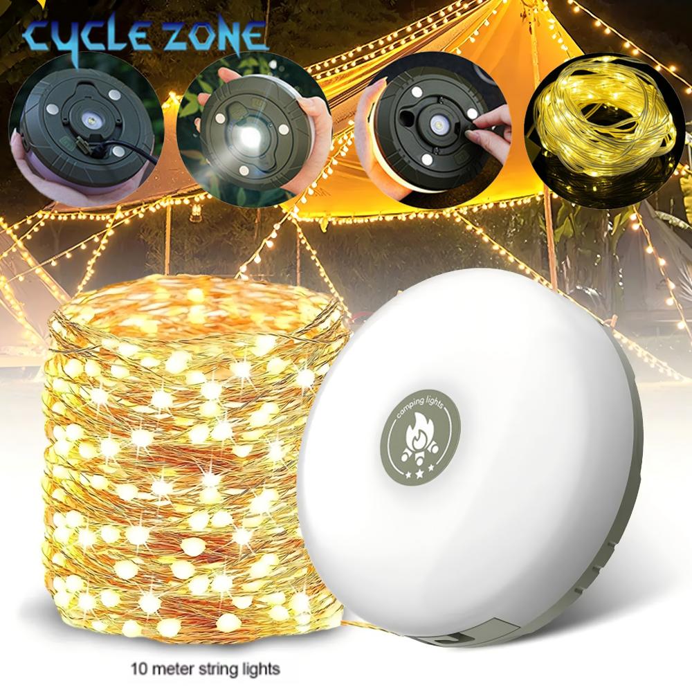 Outdoor Camping Zone - LED-Campinglampe mit Rollenstreifen, Licht, Atmosphärenbeleuchtung, 10