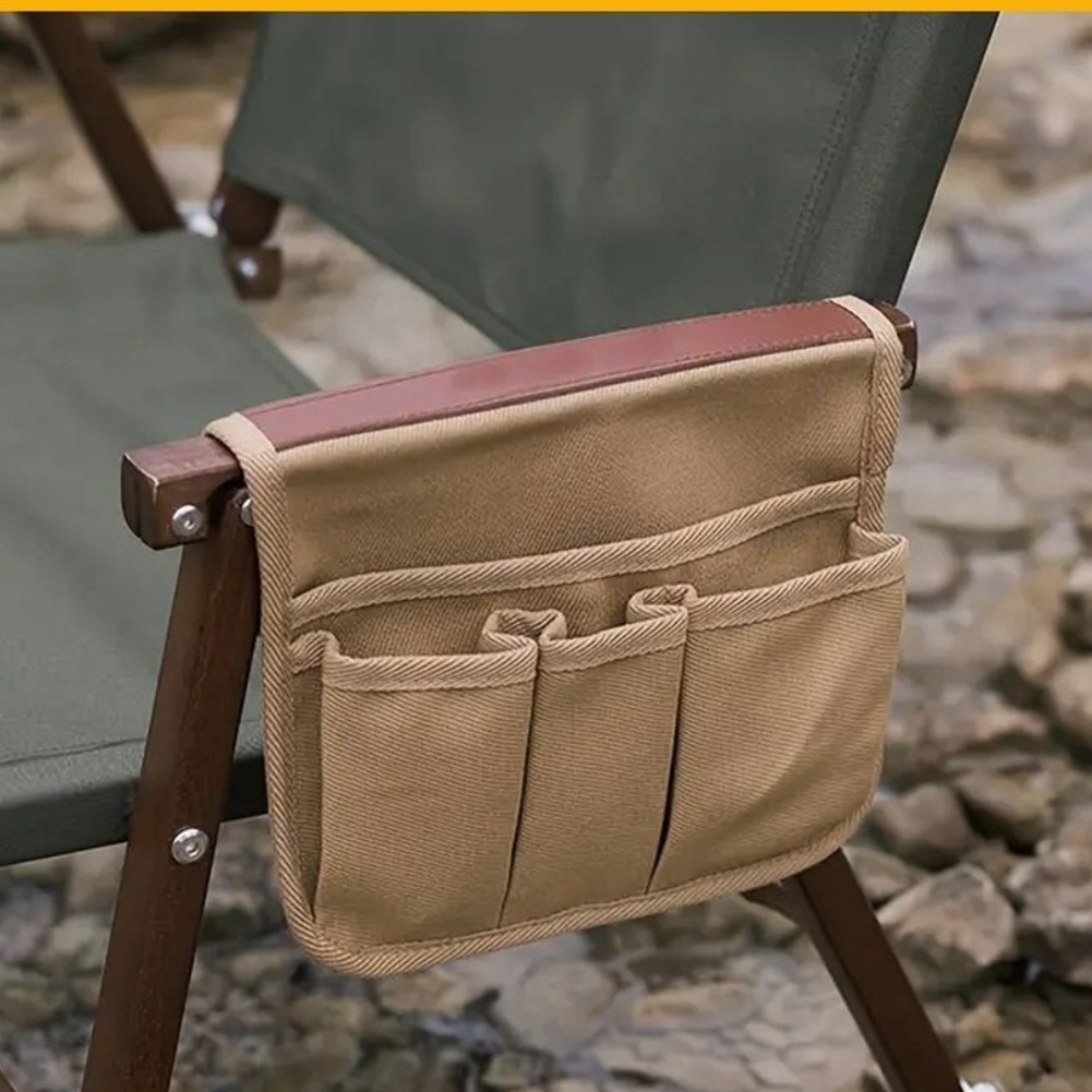 Outdoor Camping Essentials - Leichte Camping-Stuhl-Seitentasche aus robustem Segeltuch zum