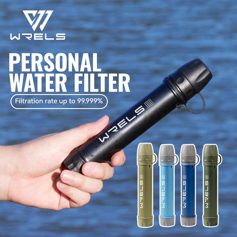 Portable Water Filter - WRELS Outdoor-Wasserreiniger, tragbarer Mini-Wasserfilter zum direkten
