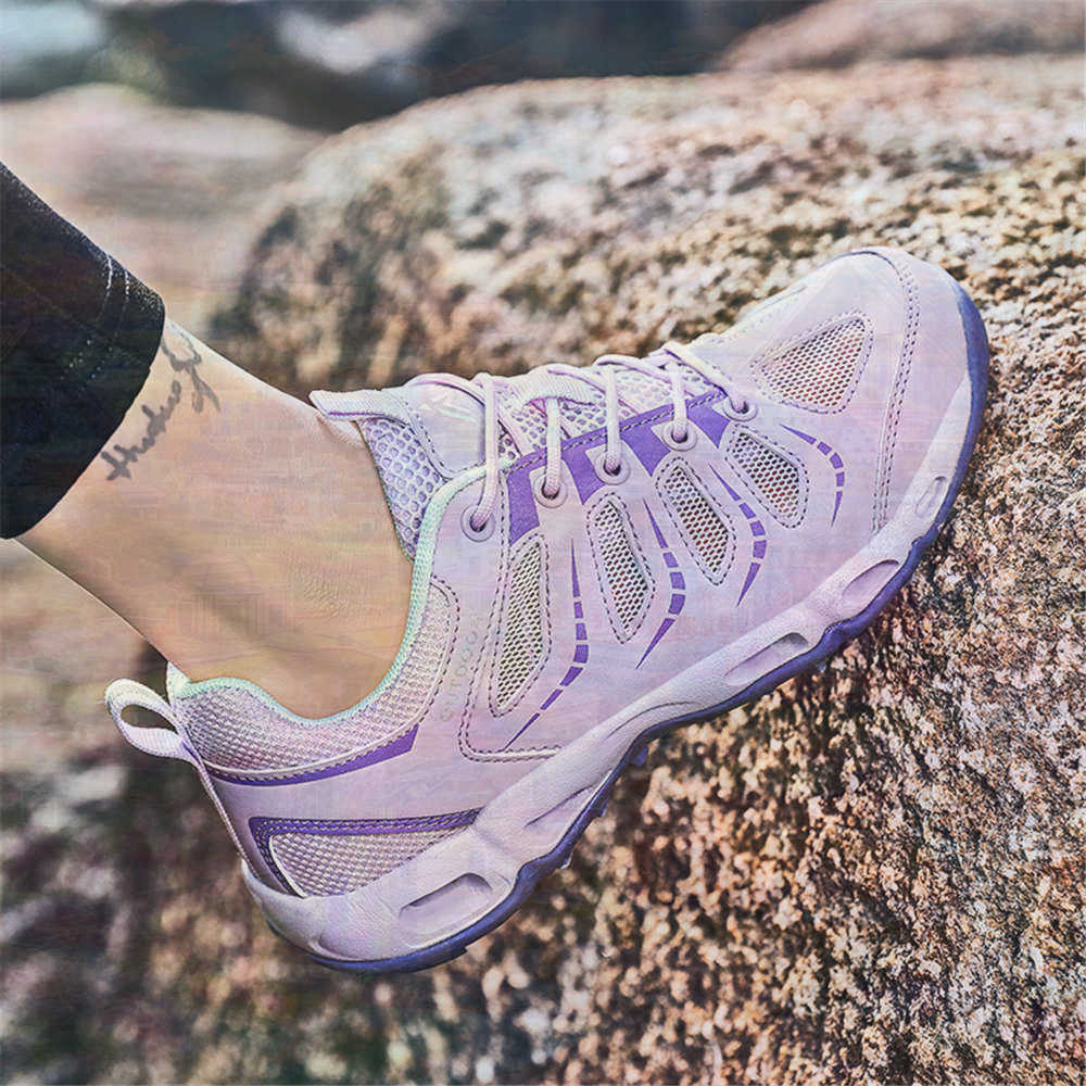 Outdoor Camping Brands - Sumer Round Tip Silver Sneakers Tennisschuhe