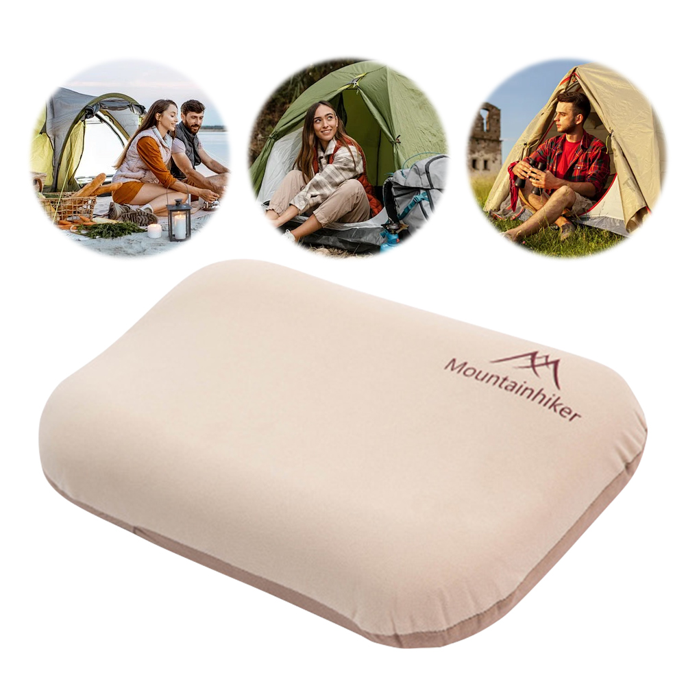 Camp Pillow Compressible - Ultraleichtes Aufblasbares Nackenschutz-Kissen für Outdoor-Aktivitäten Ergonomisches