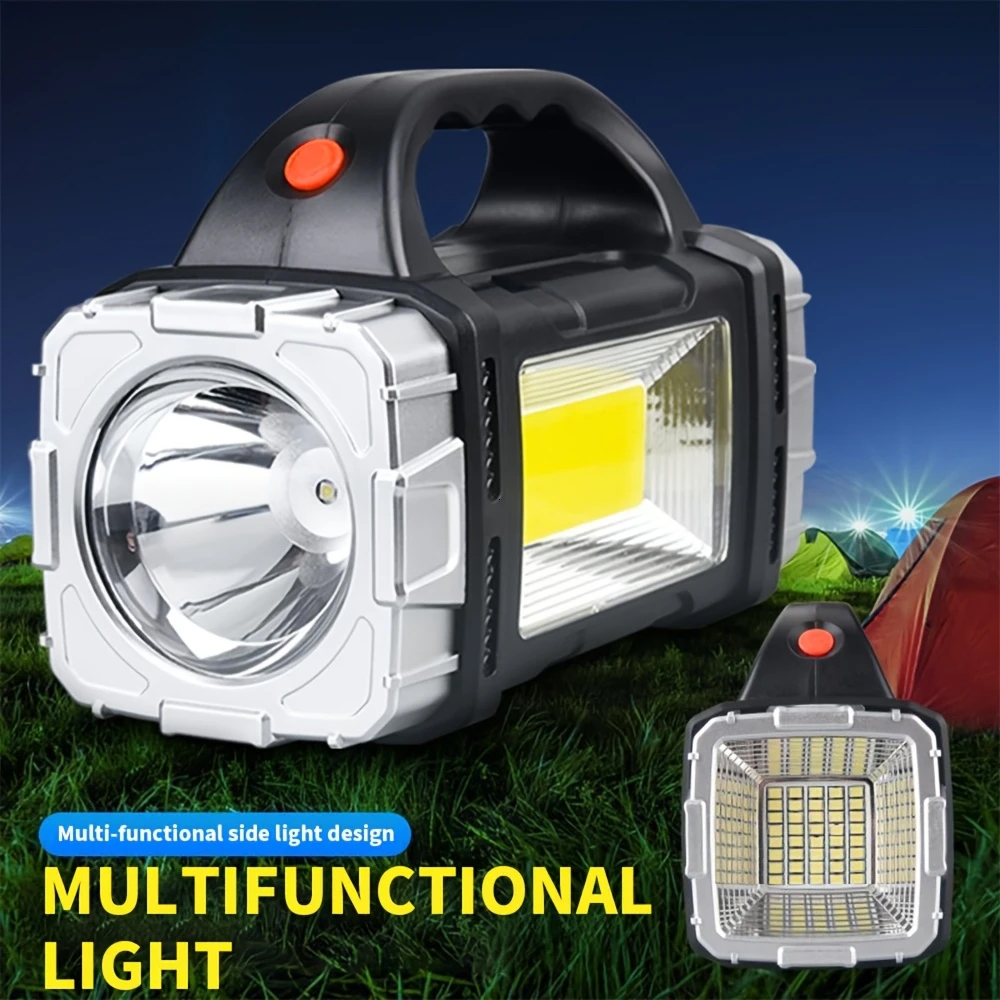 Outdoor Camping Lampe - Tragbare, leistungsstarke, wiederaufladbare USB-Taschenlampe, Solar-LED-Licht mit