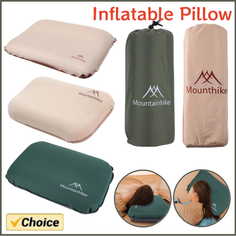 Camp Pillow Compressible - Tragbares 3D-ultraleichtes selbstaufblasendes Schlafkissen, Camping-Luftkissen, hoher