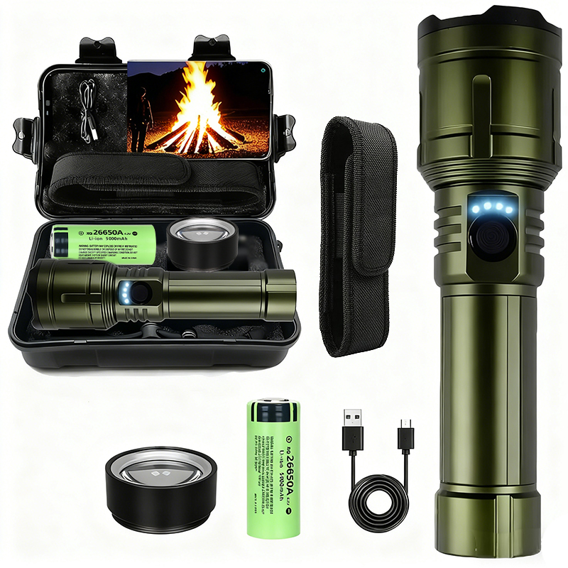 Outdoor Camping Lampe - Ultra leistungsstarke Taschenlampe, konzentrierende Zündung, wasserdicht,
