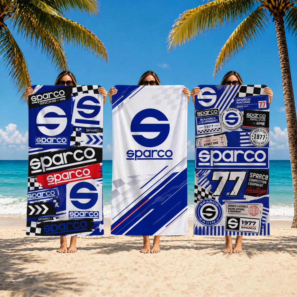 Outdoor Camping Brands - Racing Gear Brand S-Sparco Towel Handtuch,