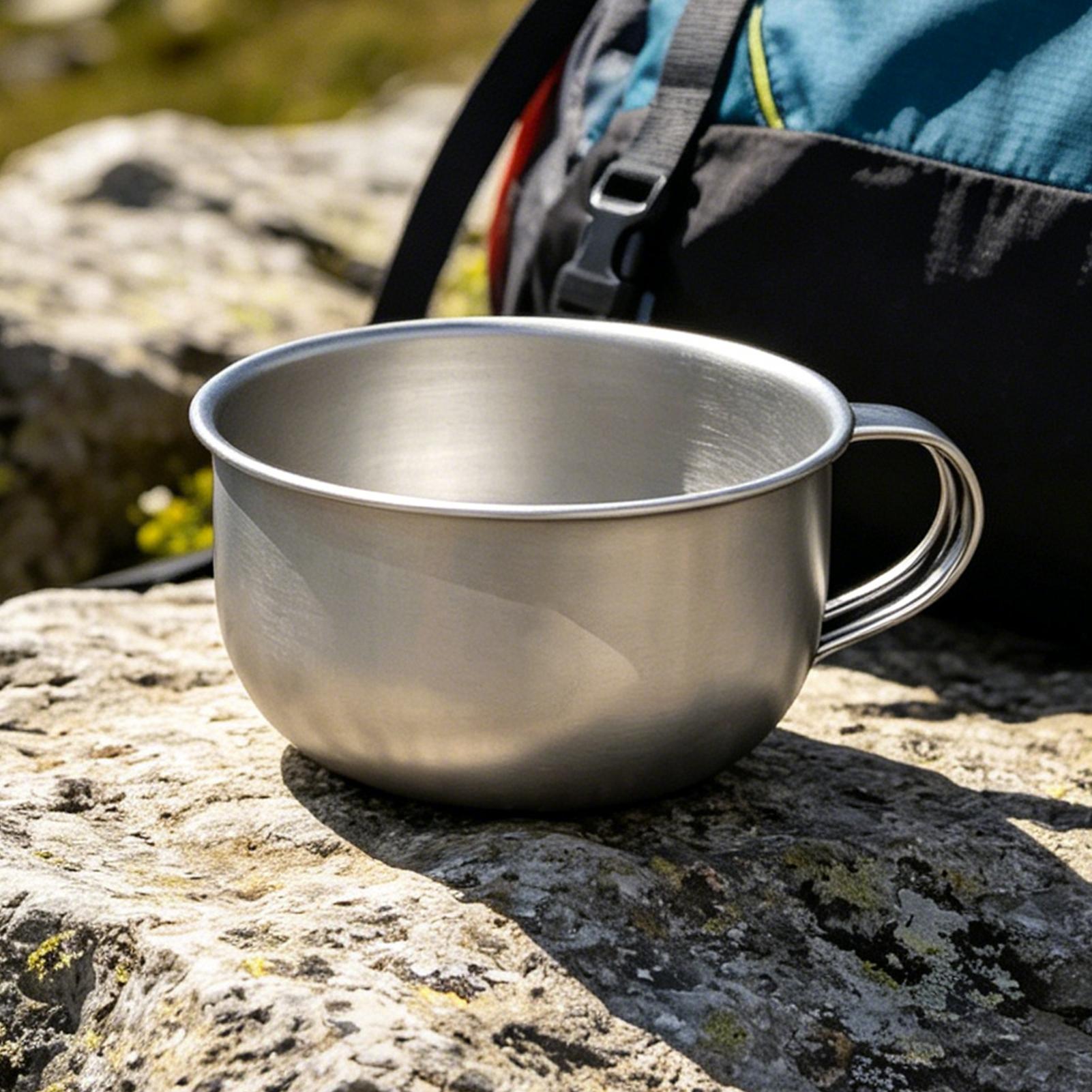 Outdoor Camping Kitchen Set - 220ml Campingbecher mit Griff Touristengeschirr Picknick-Utensilien