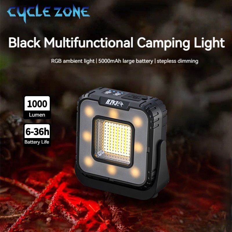 Outdoor Camping Zone - Wiederaufladbare Camping-Laterne, 5000 mAh, stufenloses Dimmen,
