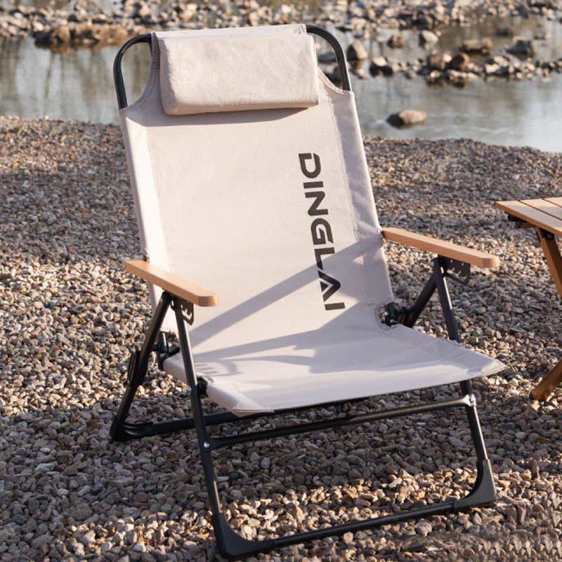 Outdoor Camping Recliner - Outdoor-Klappstuhl, tragbarer Camping-Liegestuhl, winkelverstellbar mit abnehmbaren