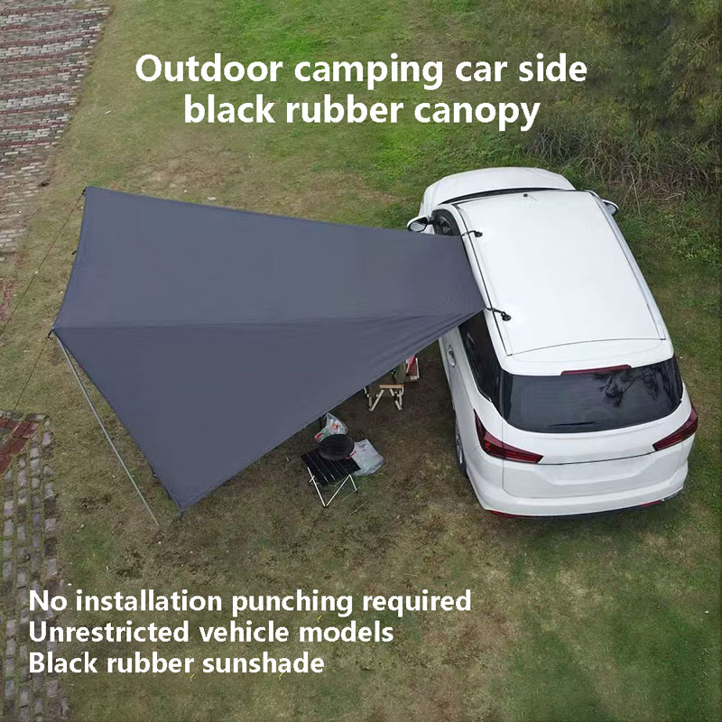 Outdoor Camping Van Tent - Camping Auto Heckzelt Seitenmarkise Schwarzbeschichtete Plane