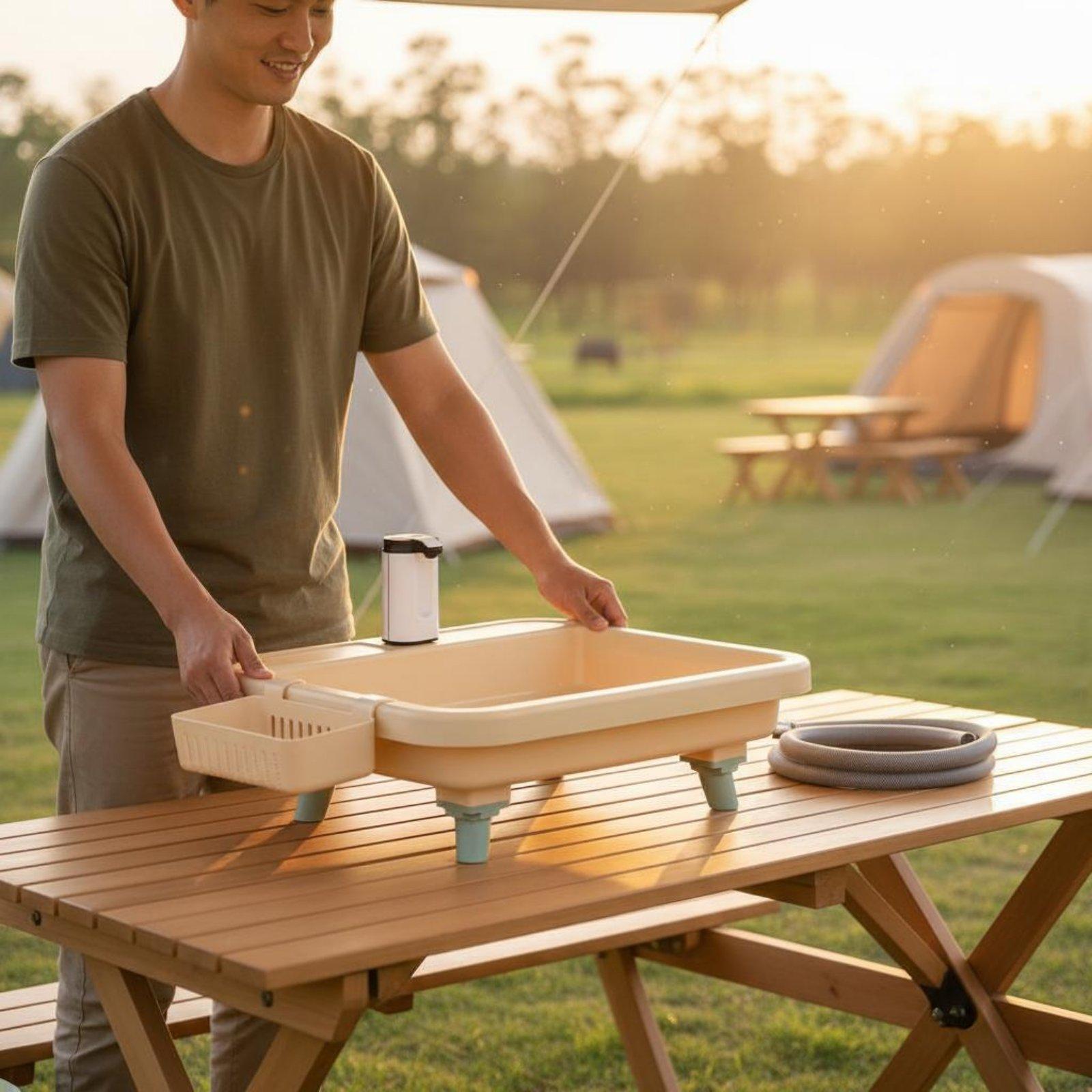 Tragbares Campingwaschbecken m – Outdoor Camp Bewertung und Preis