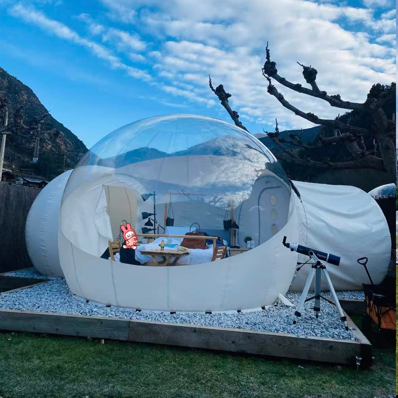 Transparentes Outdoor-Restaura – Outdoor Camping Exhibition Bewertung und Preis