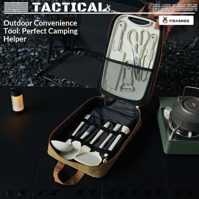 Tragbares 9-teiliges Camping-K – Outdoor Camping Kitchen Set Bewertung und Preis