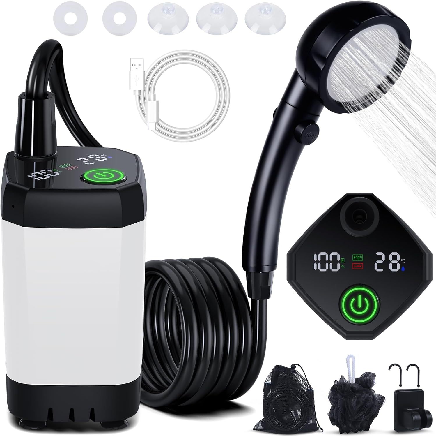 Tragbare Selbstansaugende Elek – Outdoor Camping Shower Bewertung und Preis