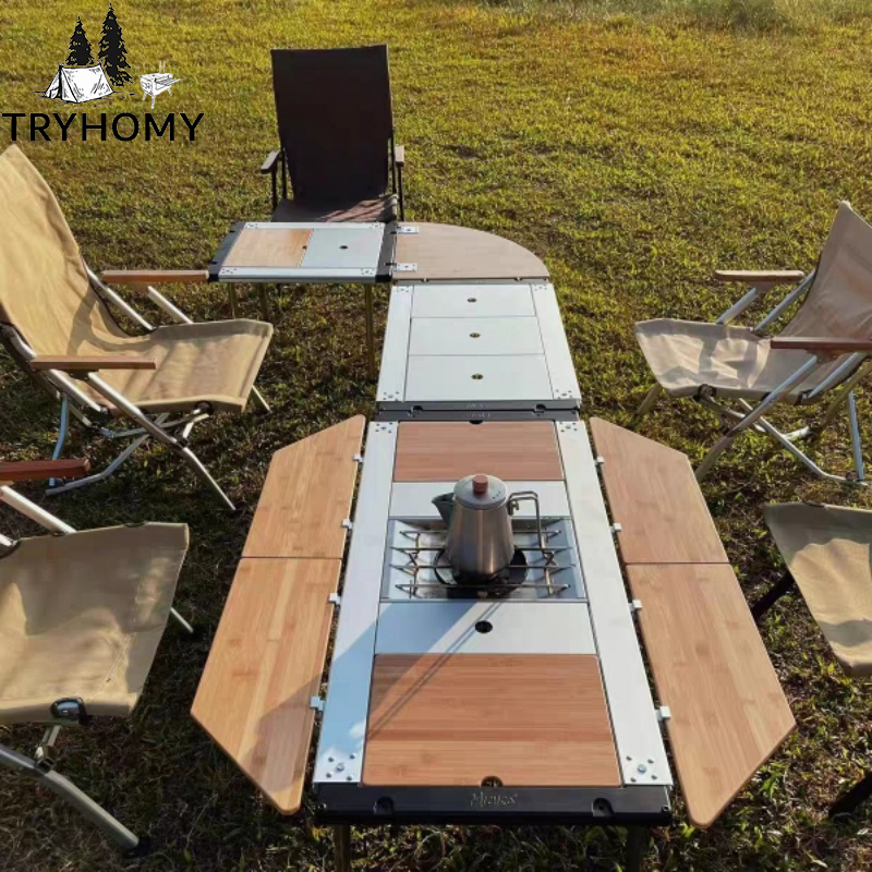 Tryhomy IGT Tisch Bambus-Verlä – Outdoor Camping Kitchen Table Bewertung und Preis