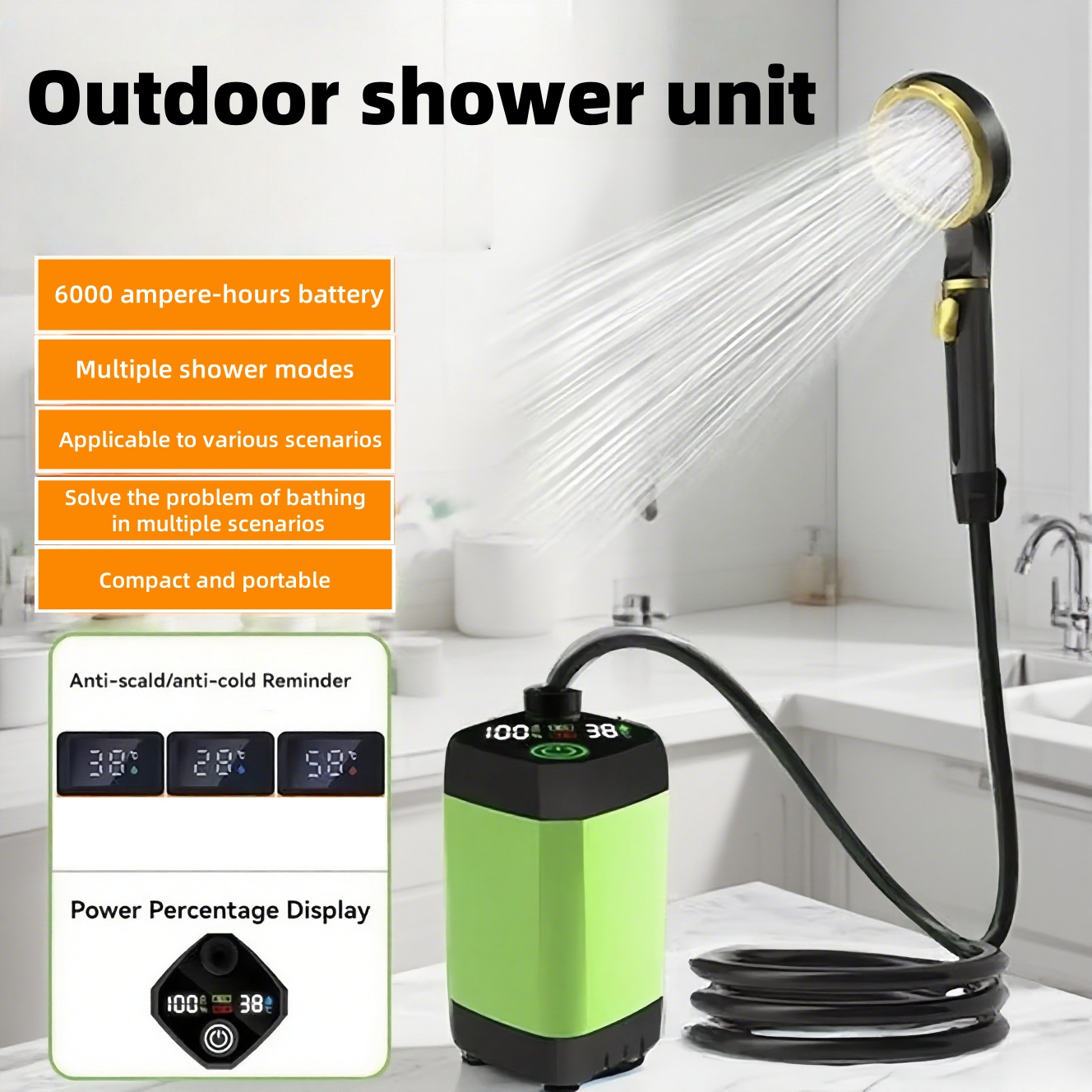 Tragbare Elektrische Außendusc – Outdoor Camping Shower Bewertung und Preis