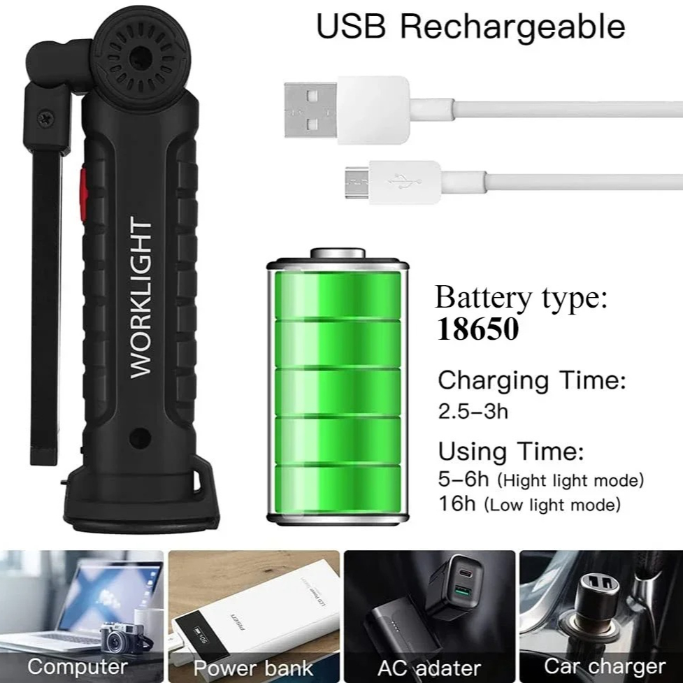 Tragbare COB-LED-Taschenlampe, – Outdoor Camping Lampe Bewertung und Preis