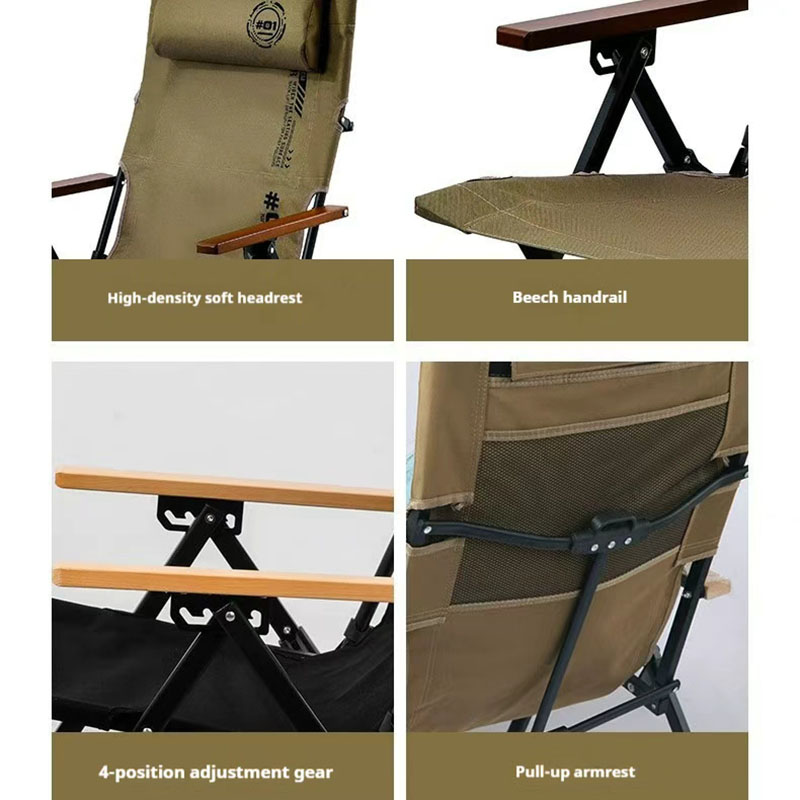 Klappbarer Hochlehner-Strand-  – Outdoor Camping Recliner Bewertung und Preis