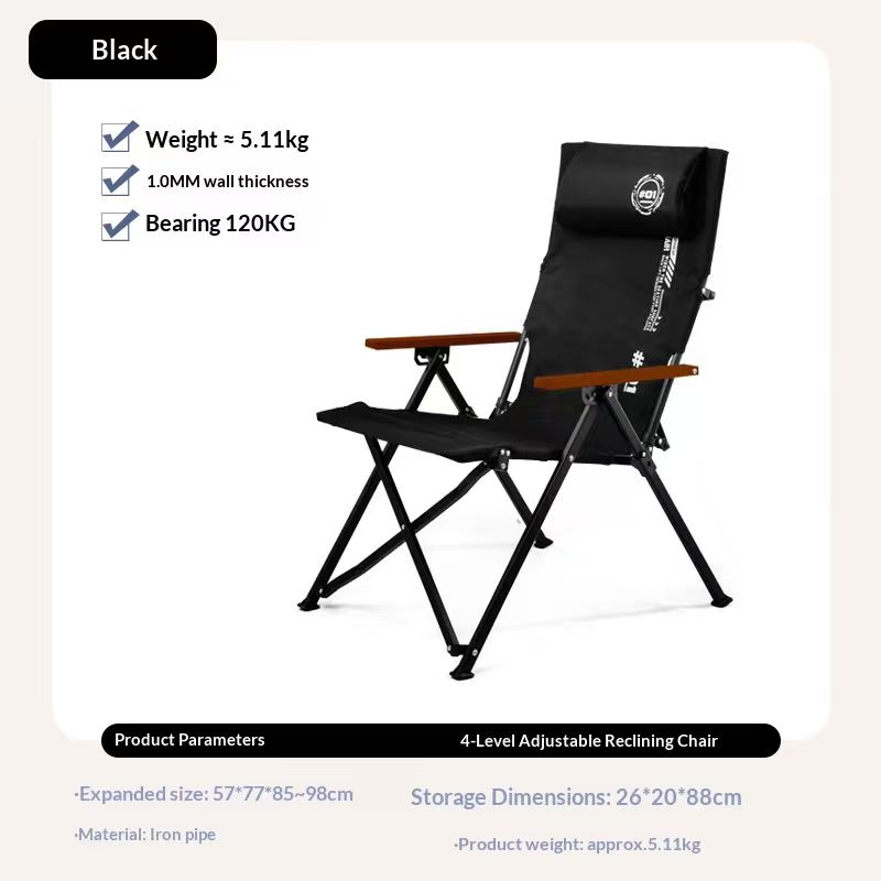 Klappbarer Hochlehner-Strand-  – Outdoor Camping Recliner Bewertung und Preis