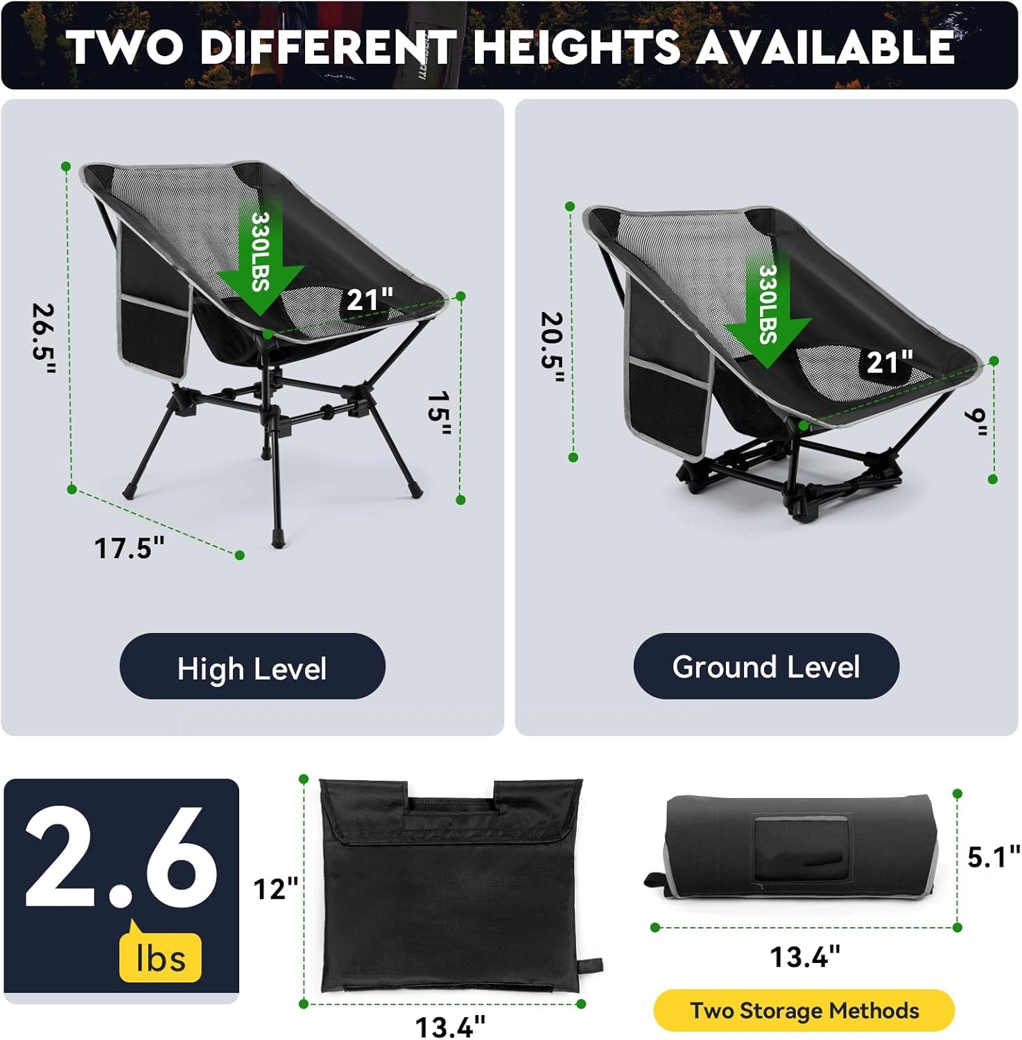 Leichter Campingstuhl, Camping – Outdoor Camping Recliner Bewertung und Preis