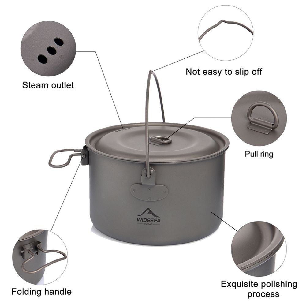 Wideea Camping Geschirr Titan  – Outdoor Camping Kitchen Set Bewertung und Preis