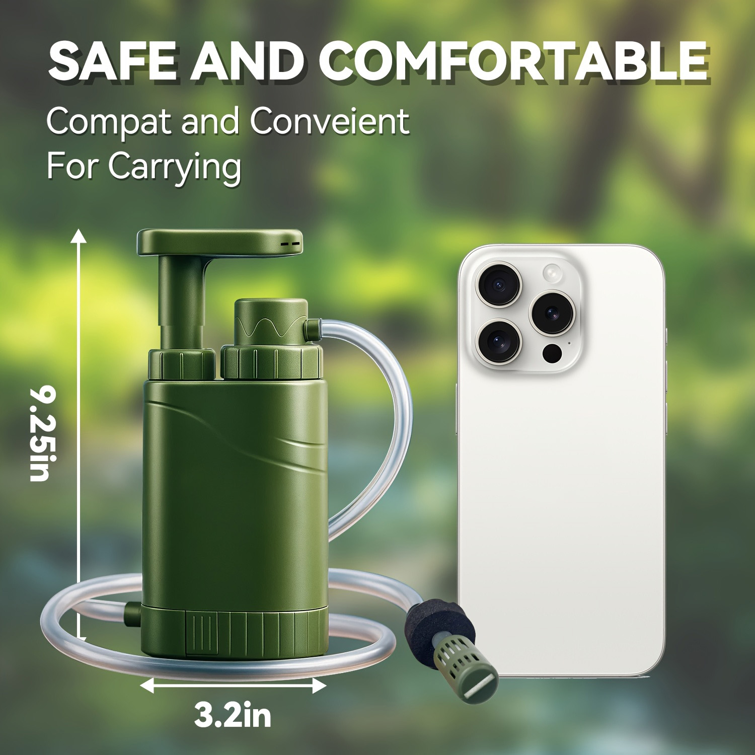 Tragbare Wasseraufbereitungspu – Portable Water Filter Bewertung und Preis