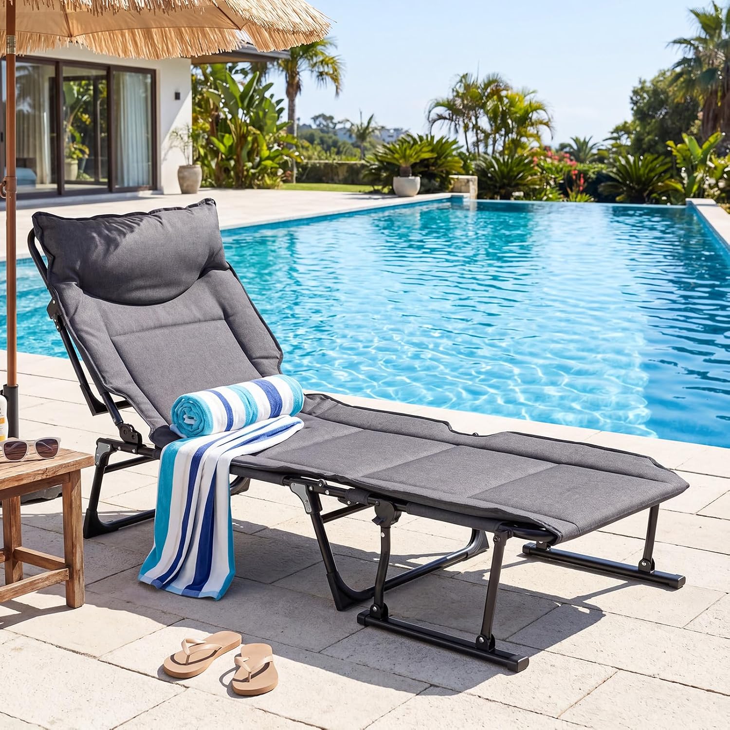 Klappbarer Gartenliegestuhl, 2 – Outdoor Camping Recliner Bewertung und Preis