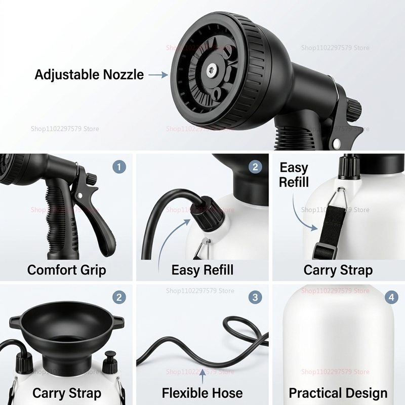 5L Tragbare Campingdusche mit  – Outdoor Camping Shower Bewertung und Preis