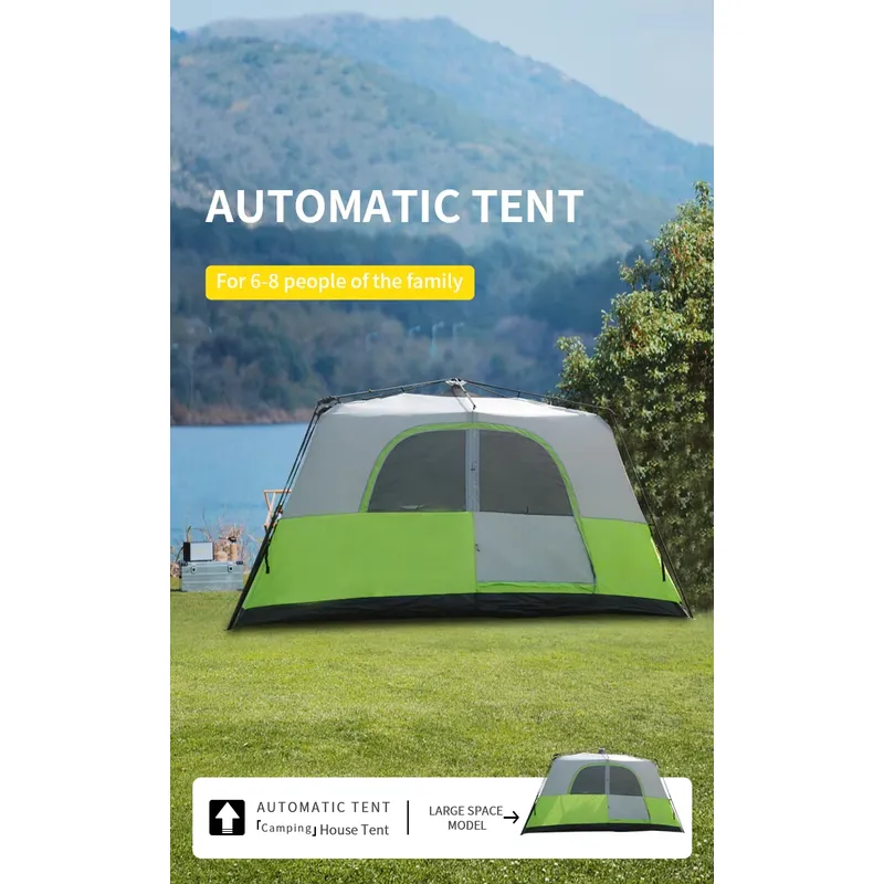 Zelt für 6-8 Personen, Ein-Zim – Camping Zelt Outdoor Bewertung und Preis