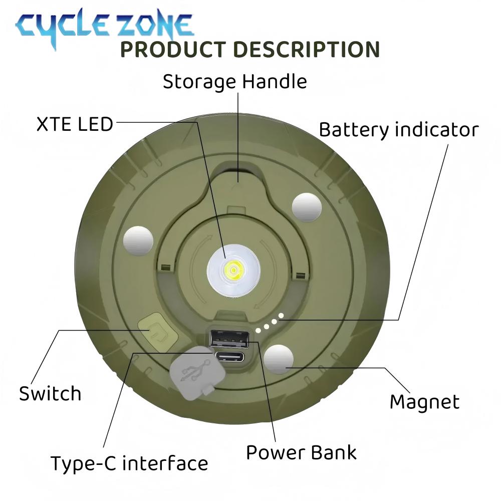 LED-Campinglampe mit Rollenstr – Outdoor Camping Zone Bewertung und Preis