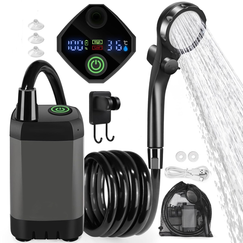 Elektrisches Outdoor-Duschset  – Outdoor Camping Shower Bewertung und Preis