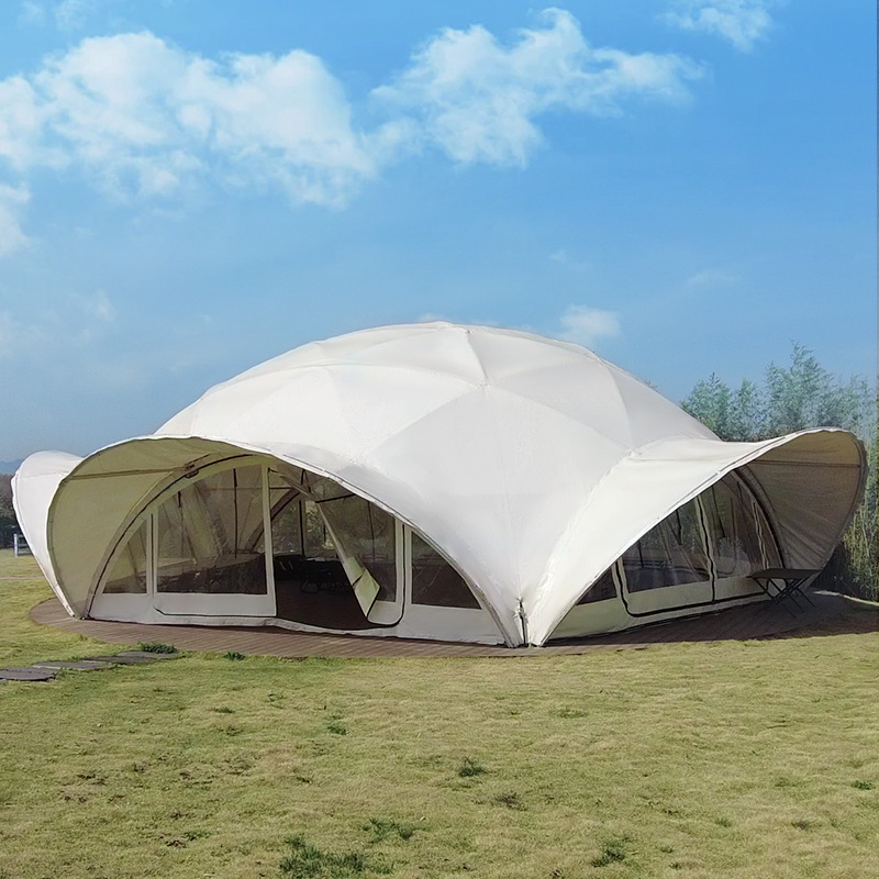 Großes Outdoor-Zelt mit Wolken – Outdoor Camping Exhibition Bewertung und Preis