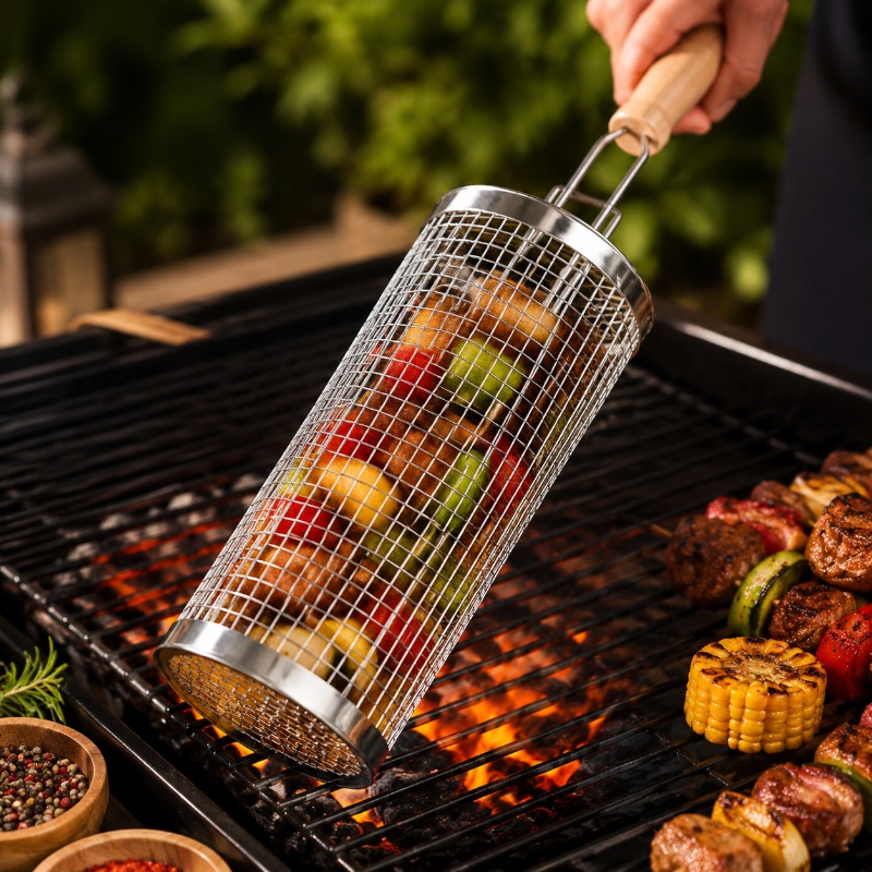 Runder Grillkorb-Set aus Edels – Outdoor Camping Essentials Bewertung und Preis
