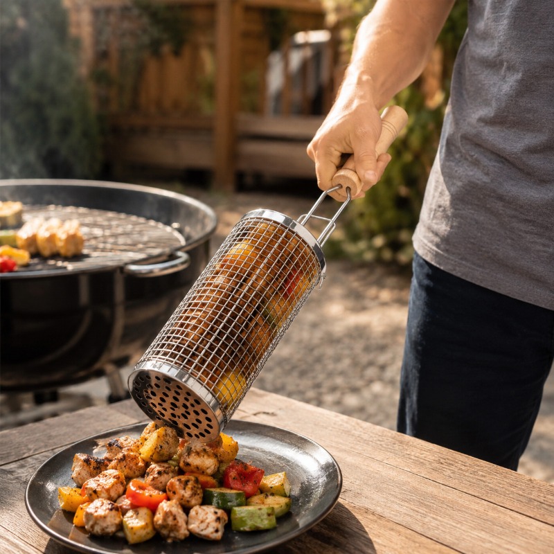 Runder Grillkorb-Set aus Edels – Outdoor Camping Essentials Bewertung und Preis