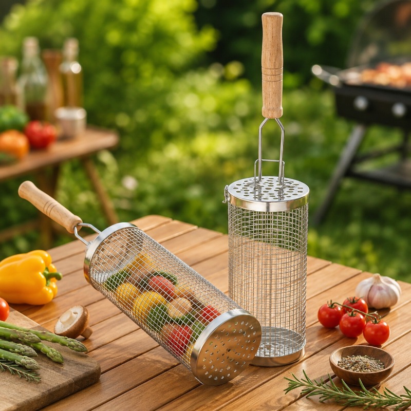 Runder Grillkorb-Set aus Edels – Outdoor Camping Essentials Bewertung und Preis