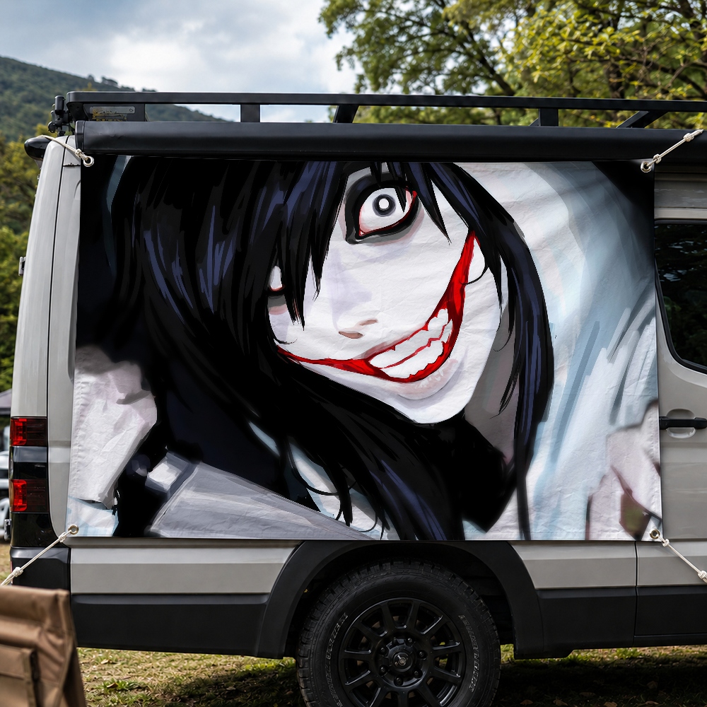 Cartoon Jeff the Killer Tapete – Outdoor Camping Wallpaper Bewertung und Preis