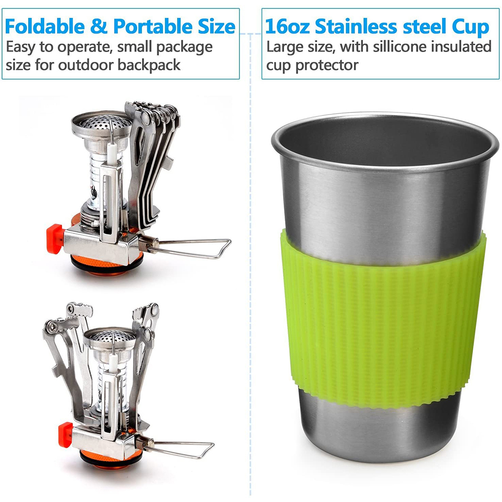 Camping-Kochgeschirr-Set mit H – Outdoor Camping Kitchen Set Bewertung und Preis